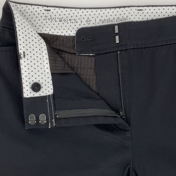 NWOT Talbots Black Perfect Short Bermuda Shorts Size 8 10.5” Inseam - Picture 3 of 9